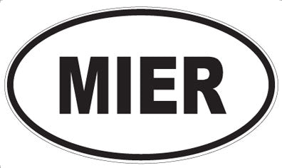 MIER - Oval Magnet