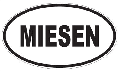 MIESEN - Oval Magnet