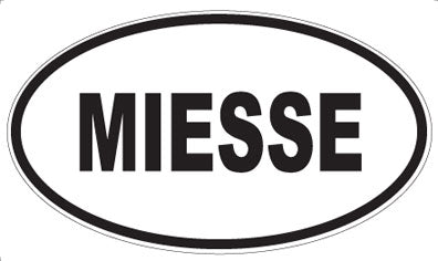 MIESSE - Oval Sticker