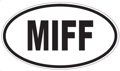 MIFF - Oval Sticker