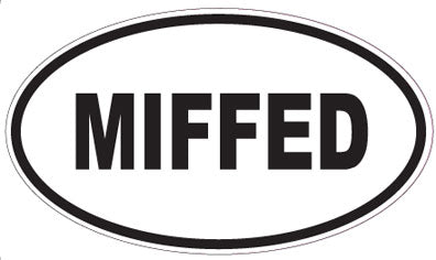 MIFFED - Oval Sticker