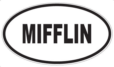 MIFFLIN - Oval Magnet