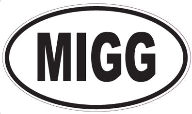 MIGG - Oval Sticker