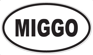 MIGGO - Oval Sticker