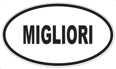 MIGLIORI - Oval Sticker