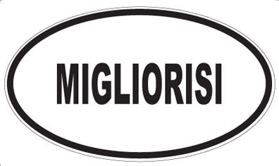 MIGLIORISI - Oval Sticker