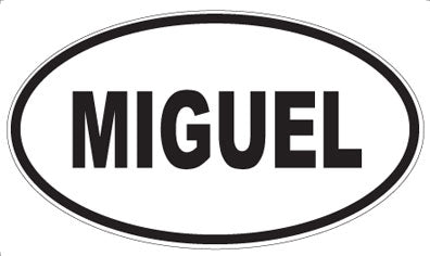 MIGUEL - Oval Sticker