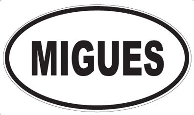 MIGUES - Oval Magnet
