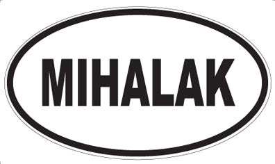 MIHALAK - Oval Sticker
