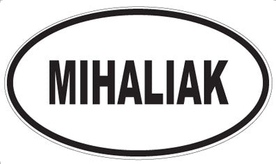 MIHALIAK - Oval Sticker