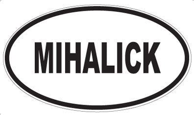 MIHALICK - Oval Sticker