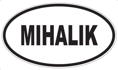 MIHALIK - Oval Magnet