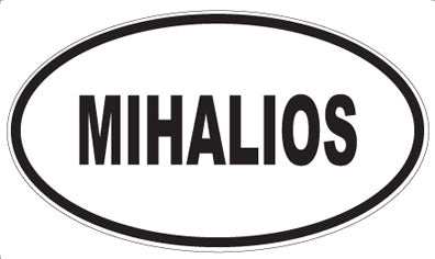 MIHALIOS - Oval Magnet