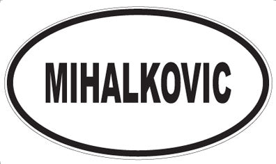 MIHALKOVIC - Oval Magnet