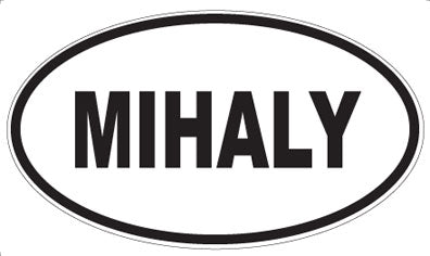 MIHALY - Oval Magnet