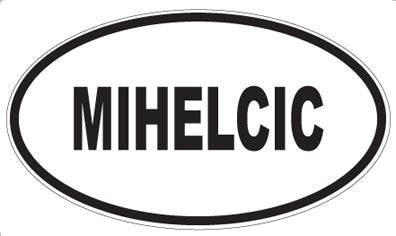 MIHELCIC - Oval Sticker