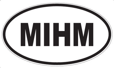 MIHM - Oval Sticker