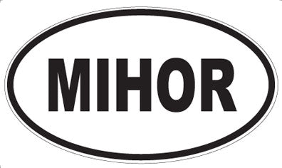 MIHOR - Oval Sticker