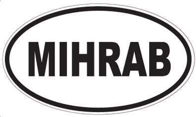 MIHRAB - Oval Sticker
