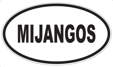 MIJANGOS - Oval Sticker