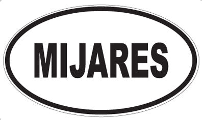 MIJARES - Oval Sticker