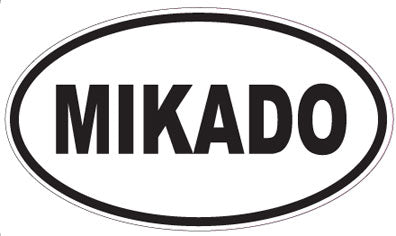 MIKADO - Oval Sticker