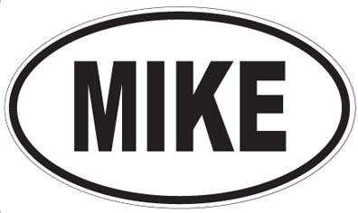 MIKE - Oval Sticker