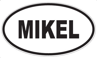MIKEL - Oval Sticker