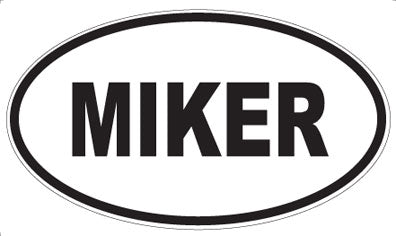 MIKER - Oval Magnet