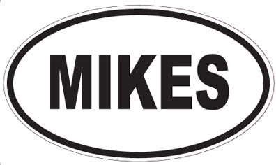 MIKES - Oval Sticker