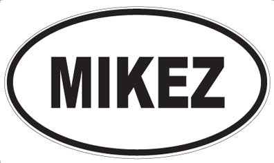 MIKEZ - Oval Sticker