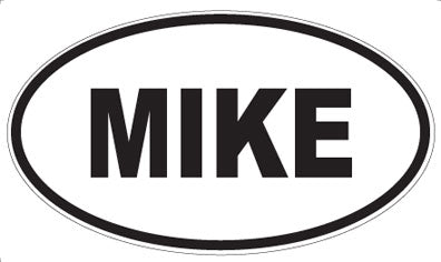 MIKE - Oval Magnet