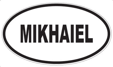 MIKHAIEL - Oval Sticker