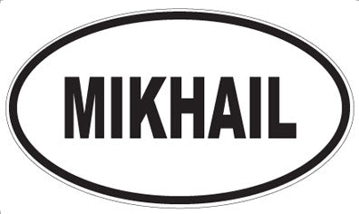 MIKHAIL - Oval Sticker