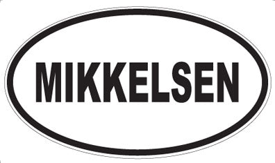 MIKKELSEN - Oval Sticker