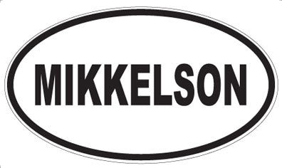 MIKKELSON - Oval Sticker