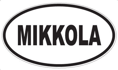 MIKKOLA - Oval Sticker