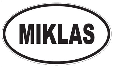 MIKLAS - Oval Sticker