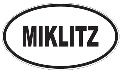 MIKLITZ - Oval Sticker