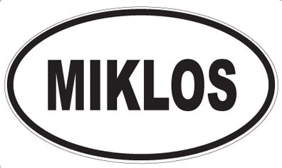MIKLOS - Oval Sticker