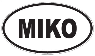 MIKO - Oval Sticker