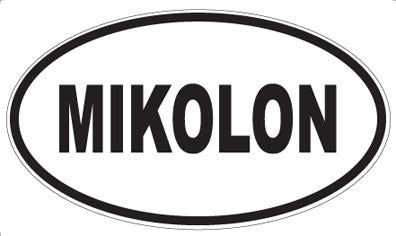 MIKOLON - Oval Sticker