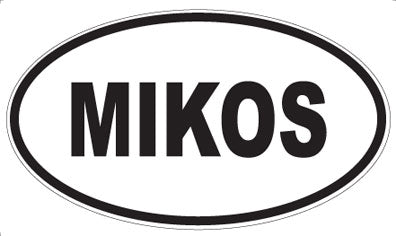 MIKOS - Oval Sticker