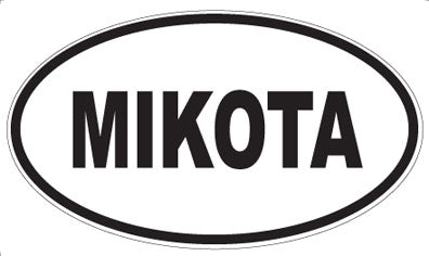 MIKOTA - Oval Sticker