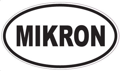 MIKRON - Oval Sticker