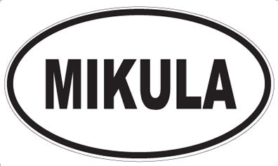 MIKULA - Oval Sticker
