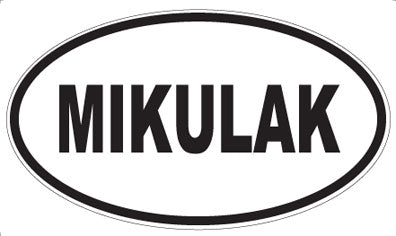 MIKULAK - Oval Sticker