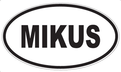 MIKUS - Oval Sticker