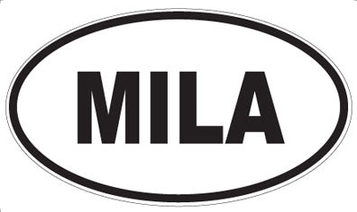 MILA - Oval Sticker