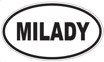 MILADY - Oval Sticker